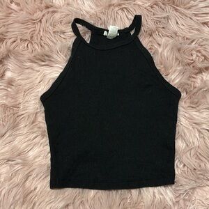 Black halter top